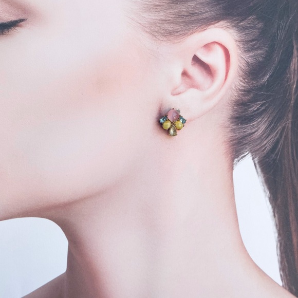 Kate Spade Gold Tone Crystals Stud Earrings - Picture 5 of 8